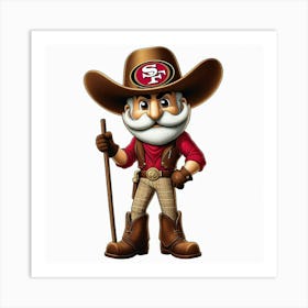 San Francisco 49ers Mascot 1 Art Print