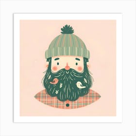 Bearded Man Art Print