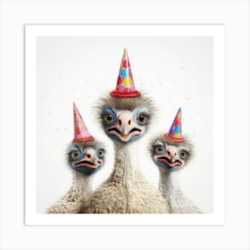 Ostriches 1 Art Print