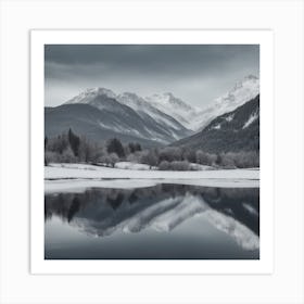 Reflections In A Lake Art Print