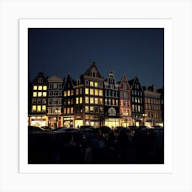 Amsterdam At Night 3 Art Print