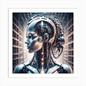 Robot Woman 18 Art Print