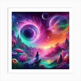 Psychedelic Cosmos Art Print