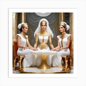 Three Egyptian Women Art Print