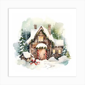 Winter Wonders Watercolor Waltz Art Print