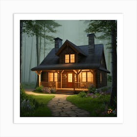 Middle Of The Forest Art Print