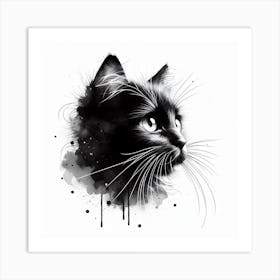 Black Cat Art Print