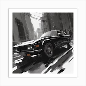 Samurai Car Art Print