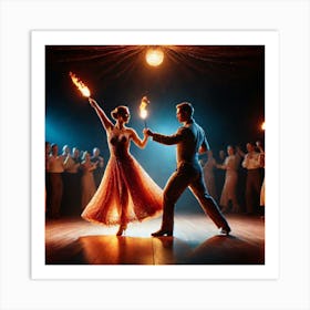 Ballroom Dancers 2 Art Print