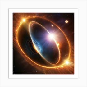 Black Hole In Space 3 Art Print