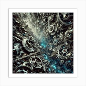 Gears And Gears 2 Art Print