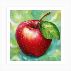 Red Apple Art Print