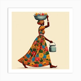 African Woman Art Print