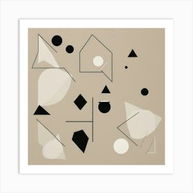 Geometric Shapes Wall Art 3 Art Print