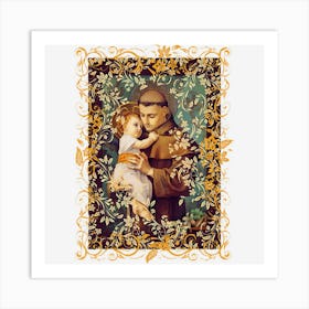 Saint Anthony Of Padua Catholic St Art Print