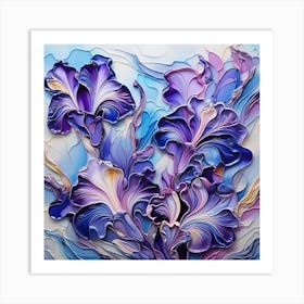 Purple Iris 6 Art Print