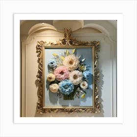 Flowers In A Frame Art Print