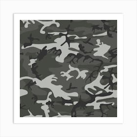 Gray Camouflage, Urban Camouflage, Military, Army Art Print