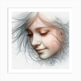 Face Of A Woman 1 Art Print