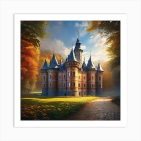 Castle In The Forest 4 Art Print