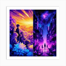 Anime Painting Art Print