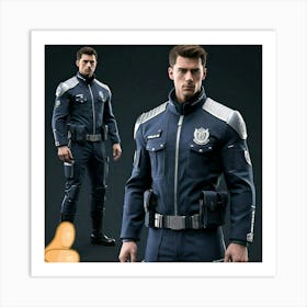 Police Officer In Uniform Art Print