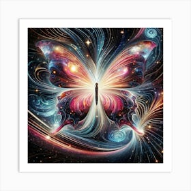 Galaxy Butterfly Art 3 Art Print