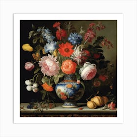 A Still Life Of Flowers In A Wanli Vase, Ambrosius Bosschaert the Elder 5 Art Print