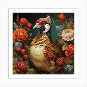 Default Pheasant Square Art Print 1 Art Print