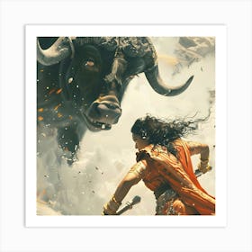 Bhaag Durga Fight Art Print