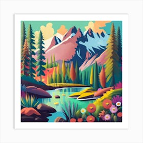 Landscape Painting Art Print