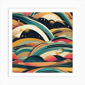 Looping landscape Art Print