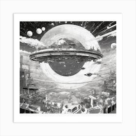 Alien Spaceship 3 Art Print