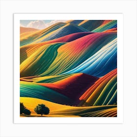 Colorful Landscape 7 Art Print