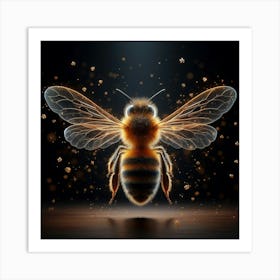 Bee Portrait Art Print