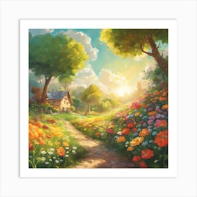 Flowering Path Art Print