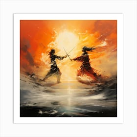 Sunset Duel Art Print