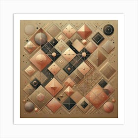 Abstract Geometric Pattern Art Print