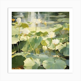 White Lotus Art Print