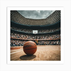 Basketball Court 20 Art Print