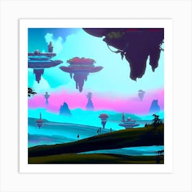 Atheric Oasis Art Print