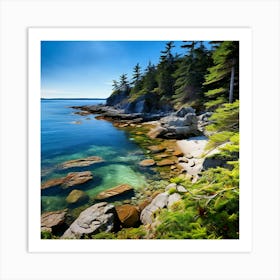 Rocky Shoreline Art Print