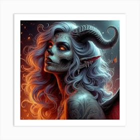 Devil Girl 3 Art Print