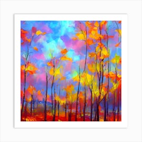 Autumn Trees 2 Art Print