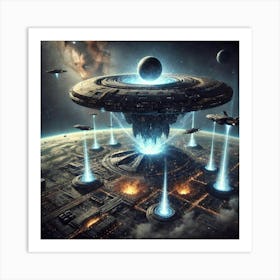 Singularity Rift Generator Deployment Art Print