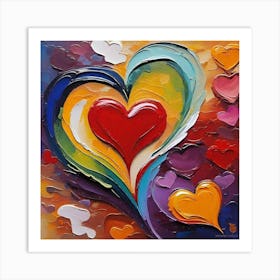 Heart Painting Art Print