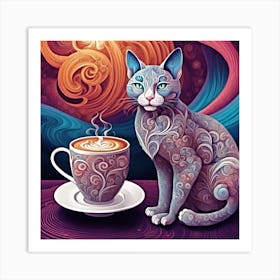 CatfeineA Art Print