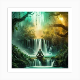 Meditation In The Forest 5 Art Print