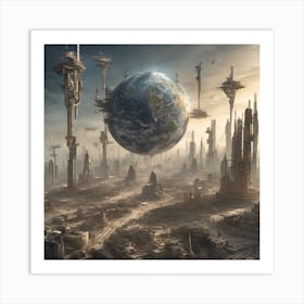 Futuristic Cityscape Art Print