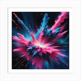 Explosion Of Color Art Print